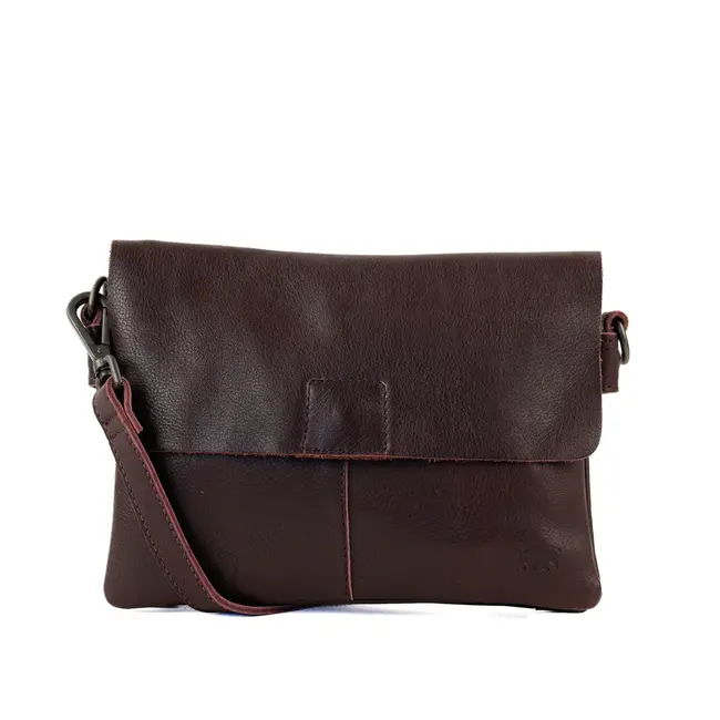 Bear Design Schoudertas met klep 'Billy' Bordeaux