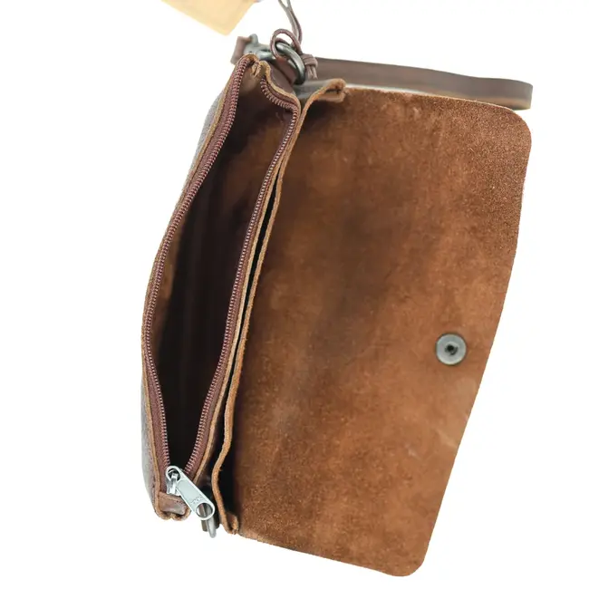 Bear Design Clutch/Mini schoudertasje 'Lydia' Bruin