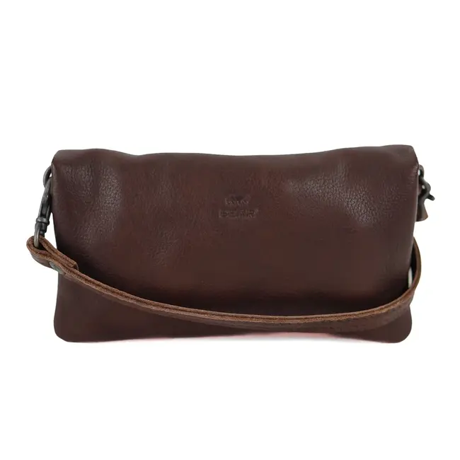 Bear Design Clutch/Mini schoudertasje 'Lydia' Bruin
