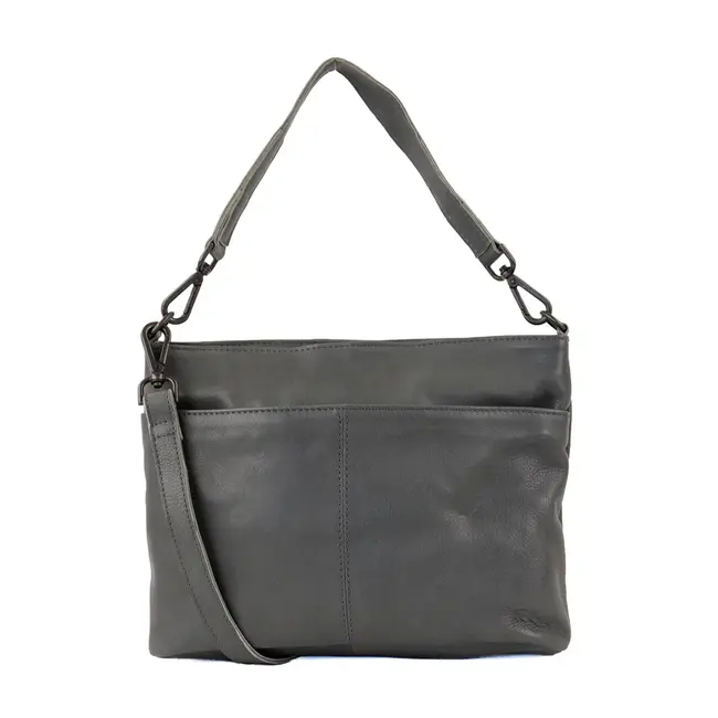 Bear Design Hand/Schoudertas 'Angelica'  Charcoal