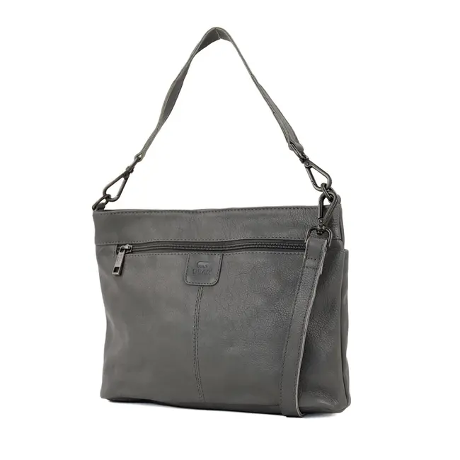 Bear Design Hand/Schoudertas 'Angelica'  Charcoal