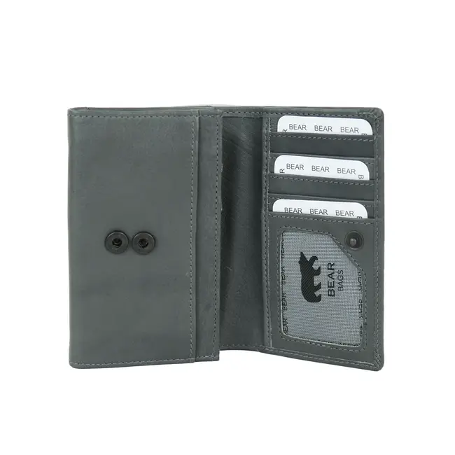 Bear Design Overslag portemonnee 'Sweety' Charcoal