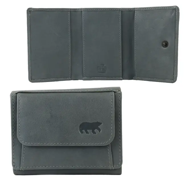 Bear Design Portemonneetje 'Nana' Charcoal