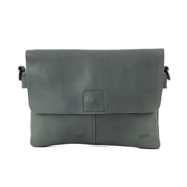Bear Design Schoudertas met klep 'Billy' Charcoal