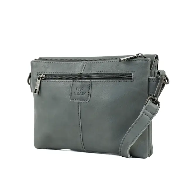 Bear Design Schoudertas met klep 'Billy' Charcoal