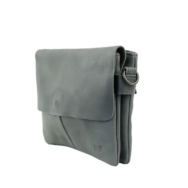 Bear Design Schoudertas met klep 'Billy' Charcoal
