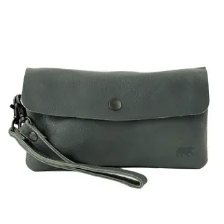 Bear Design Clutch/Mini schoudertasje 'Lydia' Charcoal