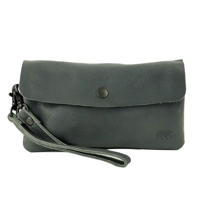 Bear Design Clutch/Mini schoudertasje 'Lydia' Charcoal