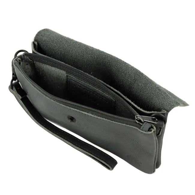 Bear Design Clutch/Mini schoudertasje 'Lydia' Charcoal
