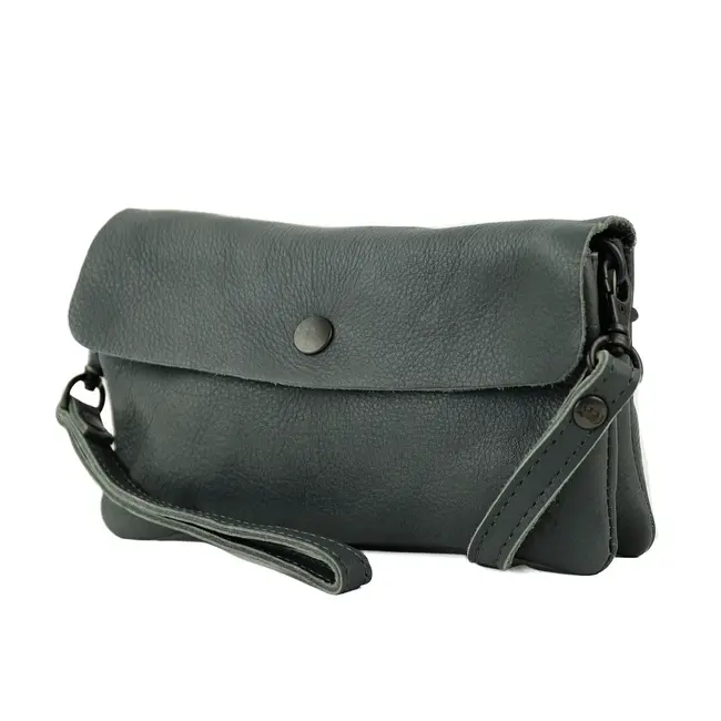 Bear Design Clutch/Mini schoudertasje 'Lydia' Charcoal