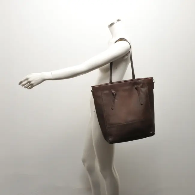 Berba bags & wallets Leren Shopper Chocolate - Lucca Collectie
