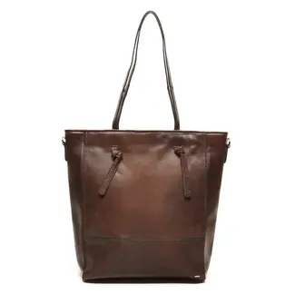 Berba bags & wallets Leren Shopper Chocolate - Lucca Collectie