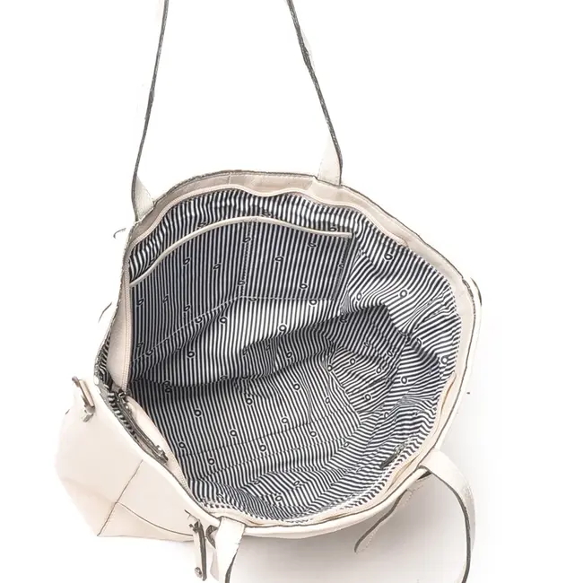 Berba bags & wallets Leren Shopper Chalk - Lucca Collectie