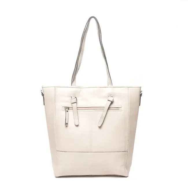 Berba bags & wallets Leren Shopper Chalk - Lucca Collectie