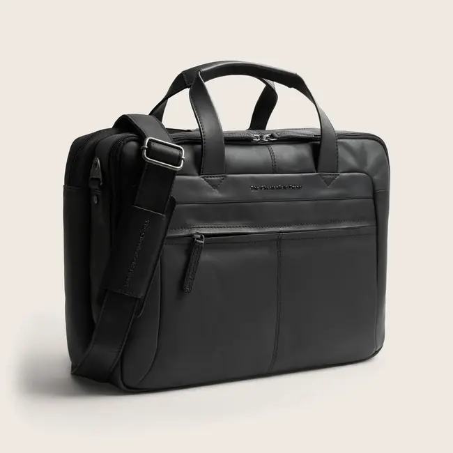 The Chesterfield Brand Laptoptas 'Ryan' 17 inch Zwart