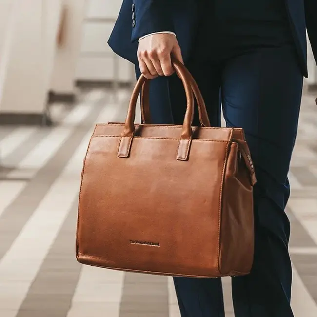 The Chesterfield Brand Laptoptas 'Rivera' 14 inch Cognac