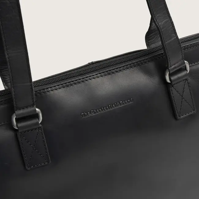 The Chesterfield Brand Laptoptas 'Elvar' 14 inch Zwart