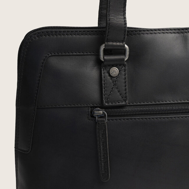 The Chesterfield Brand Laptoptas 'Elvar' 14 inch Zwart