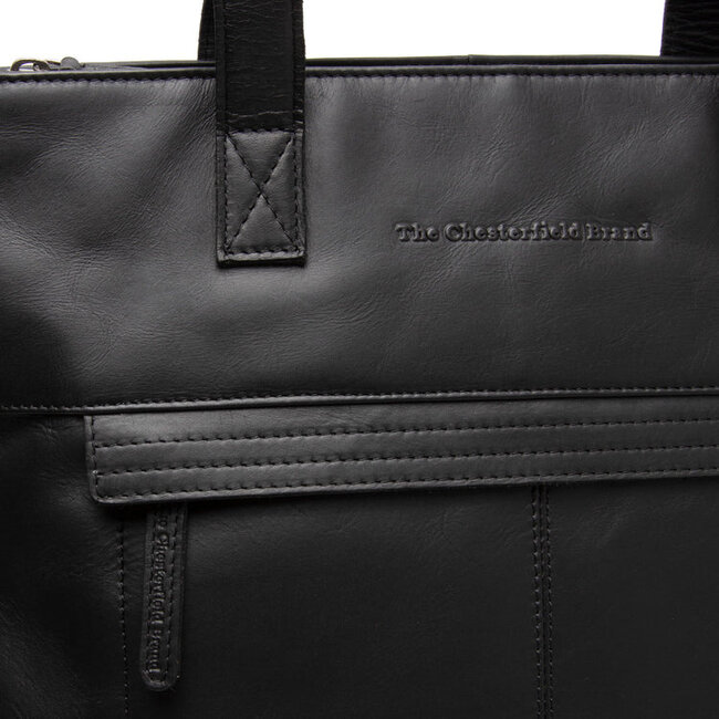 The Chesterfield Brand Shopper/Laptoptas 'Nunavik' 14 inch Zwart