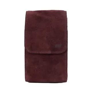 Bear Design Suède Schoudertasje 'Robbie' 2.0 Bordeaux