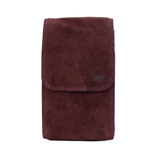 Bear Design Suède Schoudertasje 'Robbie' 2.0 Bordeaux
