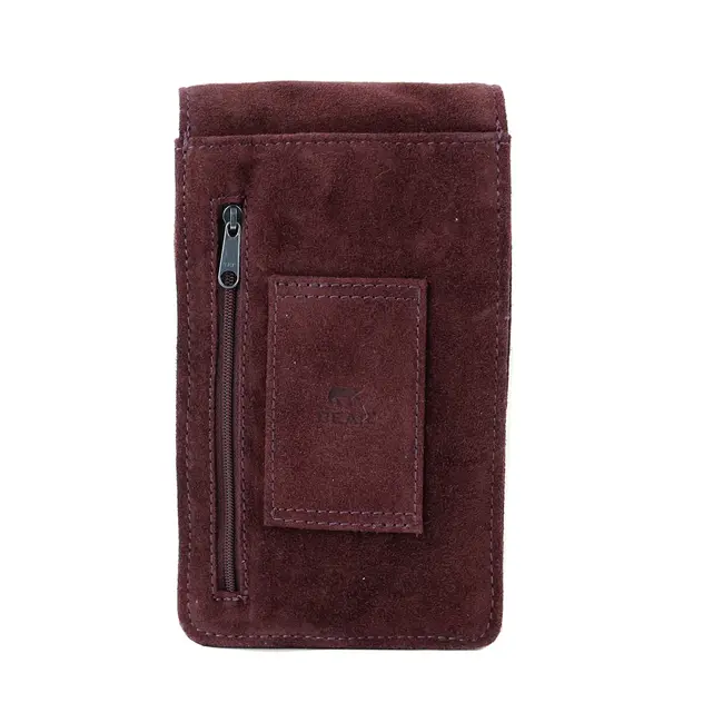 Bear Design Suède Schoudertasje 'Robbie' 2.0 Bordeaux