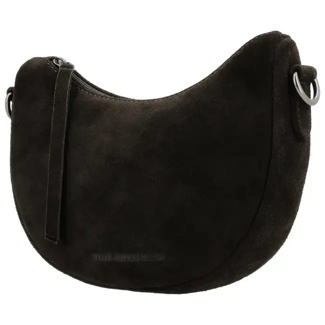 Hide & Stitches Suède Crossbody 'Brazos' Donkerbruin