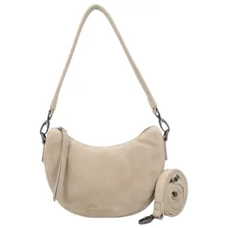Hide & Stitches Suède Crossbody 'Brazos' Beige
