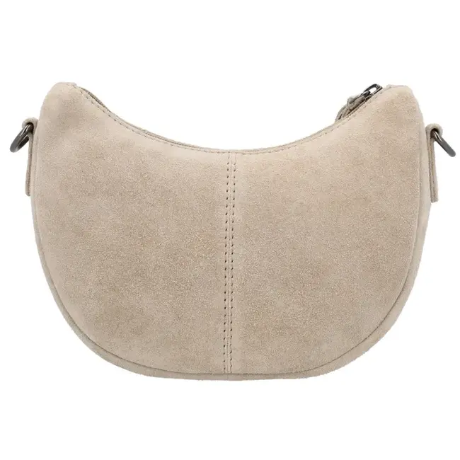Hide & Stitches Suède Crossbody 'Brazos' Beige