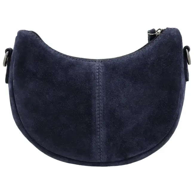 Hide & Stitches Suède Crossbody 'Brazos' Blauw
