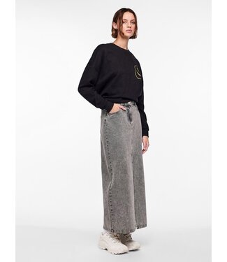 PCDANU HW LONG DENIM SKIRT