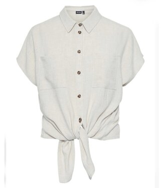 PCVINSTY SS TIE SHIRT LINEN OA