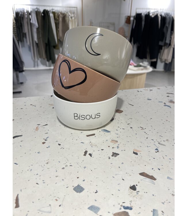 MILA  & ME KOMMETJE WIT BISOUS ZWART