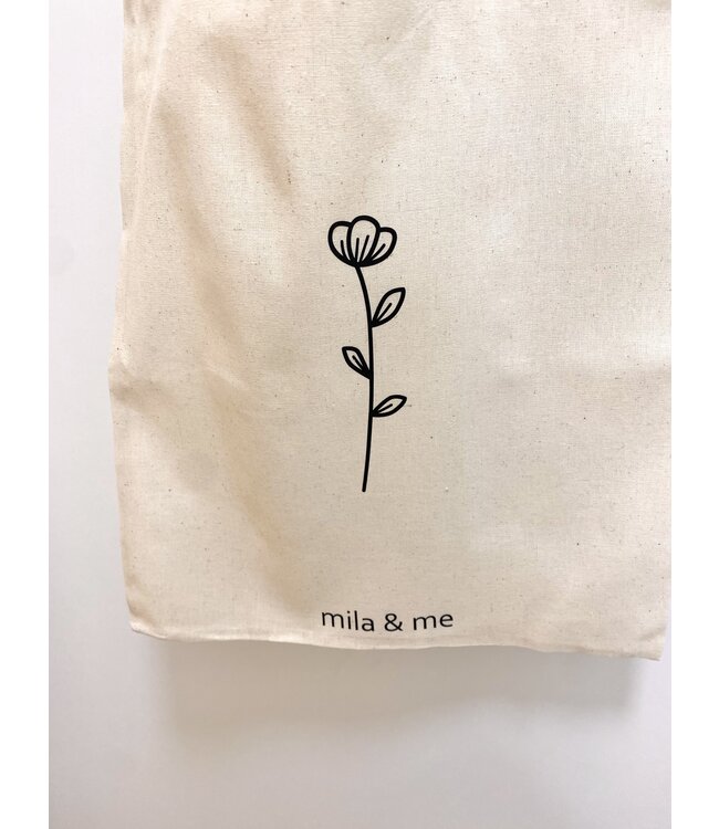 BLOEM TOTEBAG CANVAS NATUREL 40x35CM