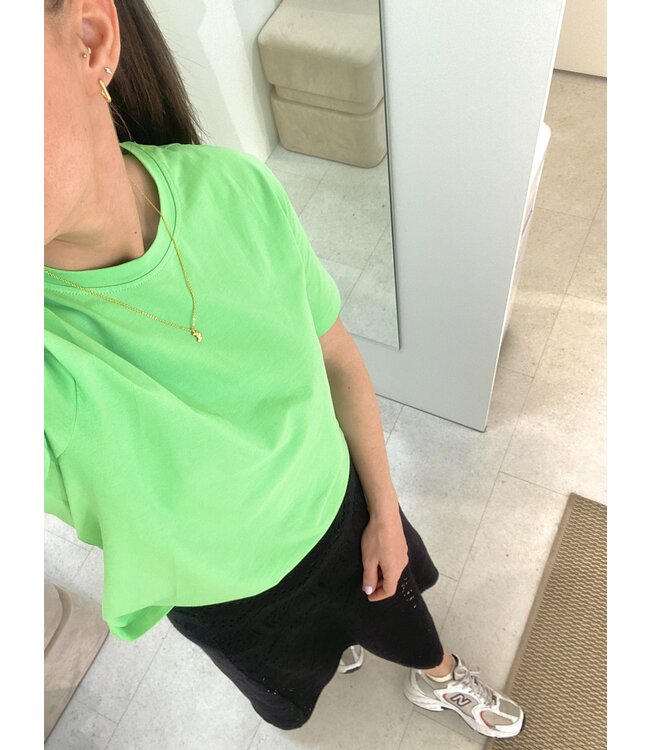 PCSONNIE HW MIDI SKIRT BL