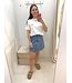 PCTASHA ASSYMETRIC DENIM SKIRT