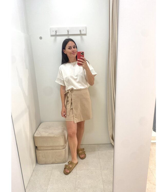 CARMI LINEN SKORT