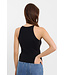 FINE KNIT TANK TOP BL