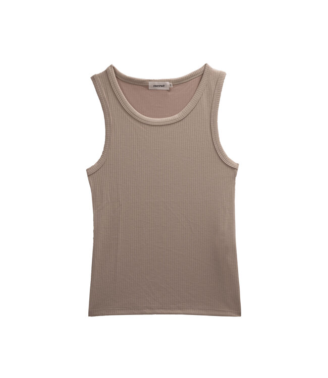 THE BASIC TANK TOP STRETCH RIB BE