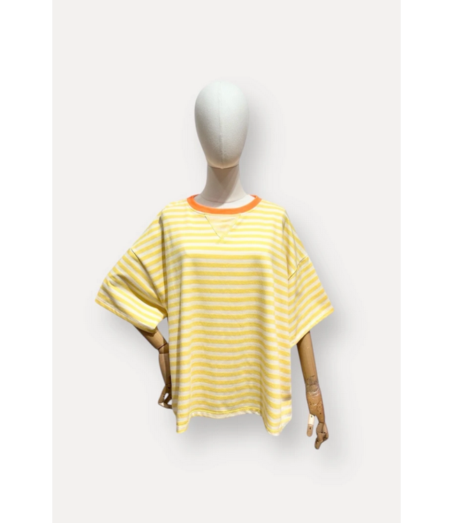 L’ESSTIEL TSHIRT BOBBY STRIPES YE