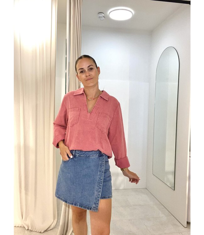 SOFT DENIM SHIRT LONG RO