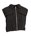 ZIPPER GILET STRIPE BL