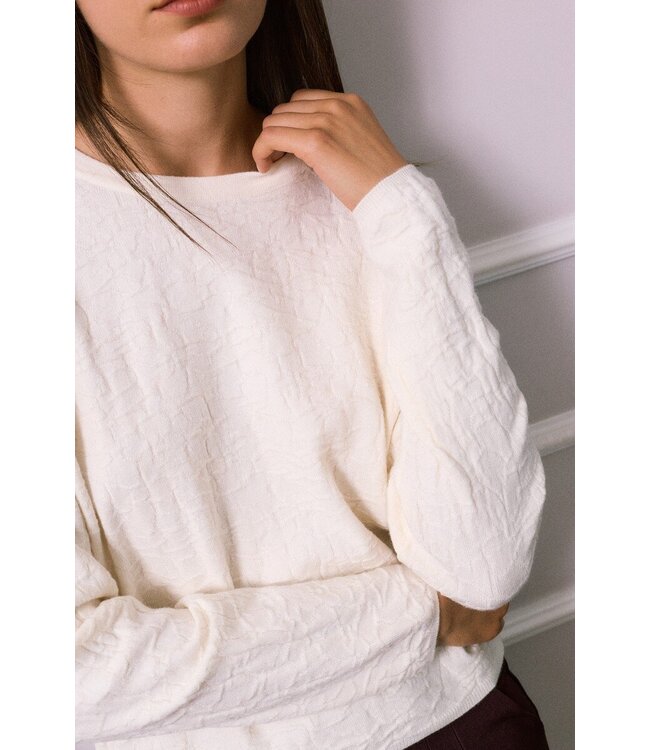 MILA  & ME FINE PATTERN KNIT CR