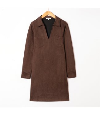 ELEA  SUEDINE DRESS CH