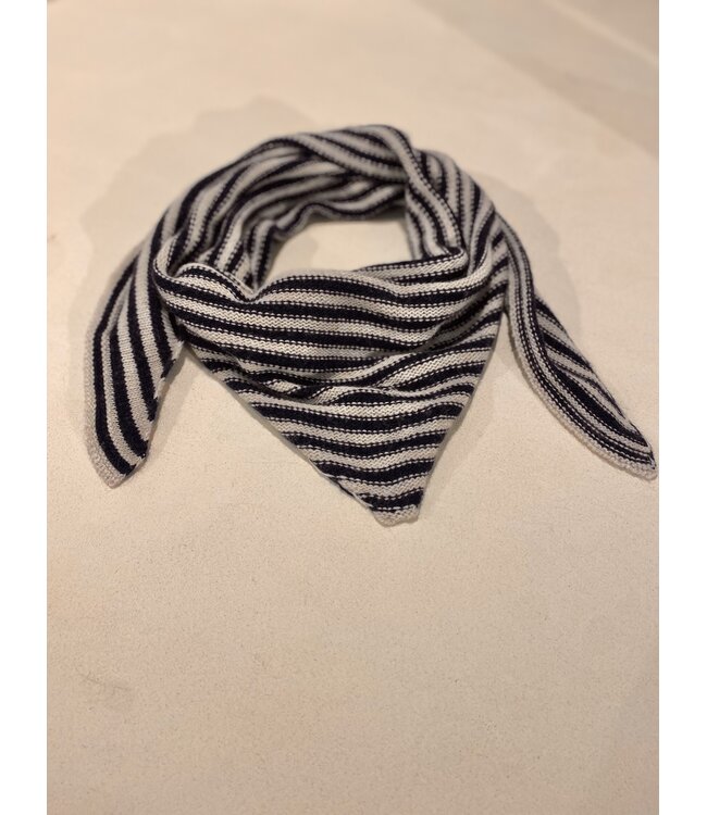 MILA  & ME KAIA SJAALTJE STRIPE DARK BLUE