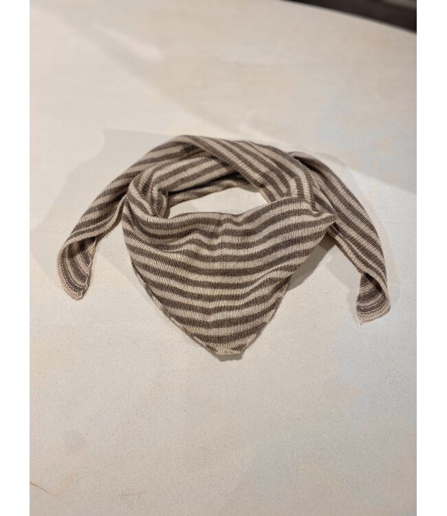 MILA  & ME KAIA SJAALTJE STRIPE TAUPE