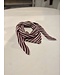 MILA  & ME KAIA SJAALTJE STRIPE BURGUNDY