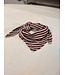MILA  & ME KAIA SJAALTJE STRIPE BURGUNDY