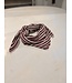 MILA  & ME KAIA SJAALTJE STRIPE BURGUNDY