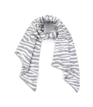 MILA  & ME TEA SJAAL PRINT GREY